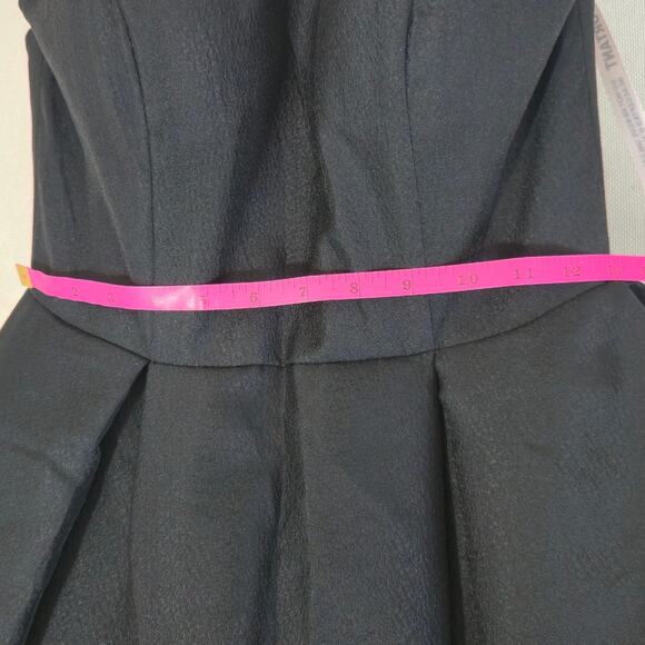 Mac Duggal Black Floral Brocade Bottom Strapless Maxi Dress Sz 2 - Picture 9 of 12